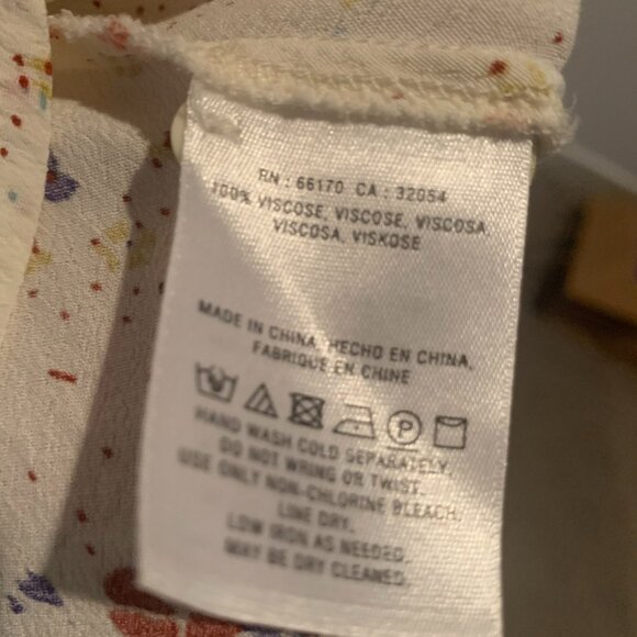 Meadow Rue by Anthropologie Bon Voyage Floral Wrap Blouse Size 4 - Picture 5 of 10